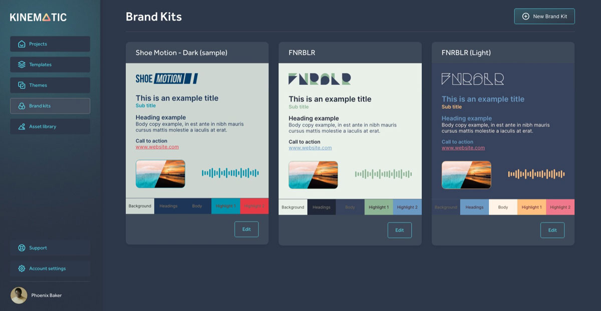 Brandkit Dashboard